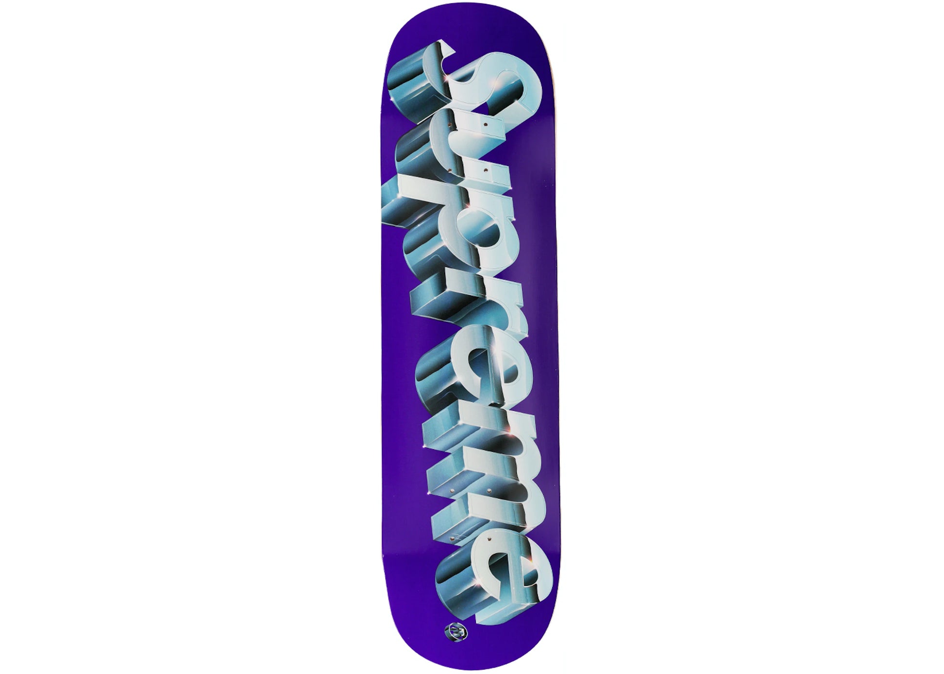 Supreme Chrome Logo Skateboard Deck Purple – Mood Toronto