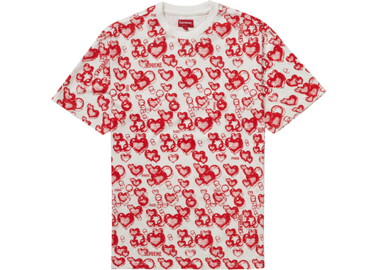 Supreme Hearts S/S Top White