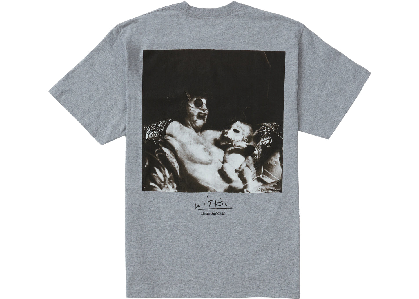Supreme Joel-Peter Witkin Mother and Child Tee Heather Grey