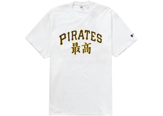 Supreme MLB Pittsburgh Pirates Kanji Teams Tee White