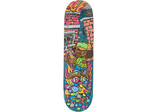 Supreme Molotov Kid Skateboard Deck Teal