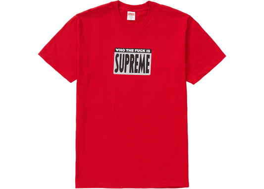 Supreme Who The Fuck Tee Red