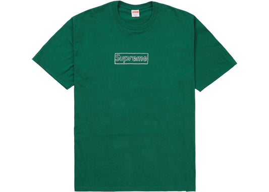 Supreme KAWS Chalk Logo Tee Light Pine