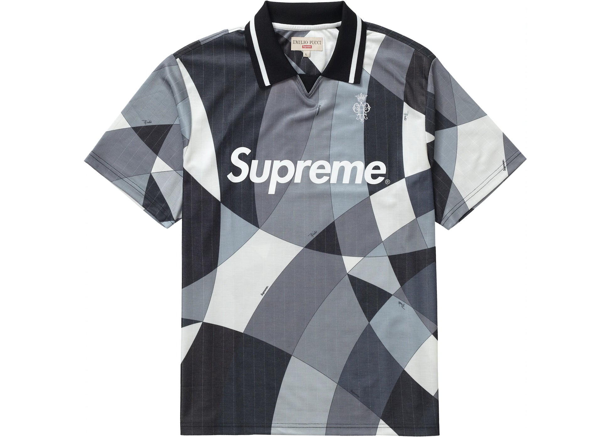 Supreme Emilio Pucci Soccer Jersey Black – Mood Toronto