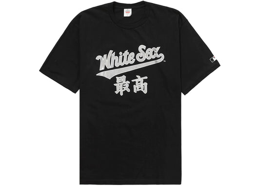 Supreme MLB Chicago White Sox Kanji Teams Tee Black
